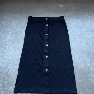LOFT Midi Button Skirt